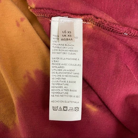 ✨Free People✨Tie Dyed Long Sleeves Tee🍁 - Picture 6 of 10